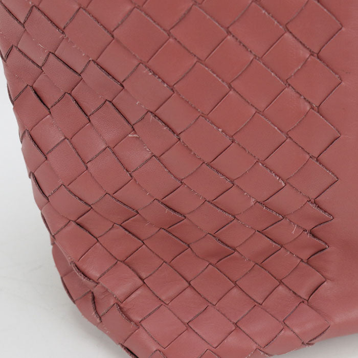 BOTTEGA VENETA Intrecciato Leather Tote Bag - Pink