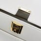 Dior Leather Top Handle Handbag - White