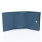 Dior Caro Three Fold Wallet Leather - Blue