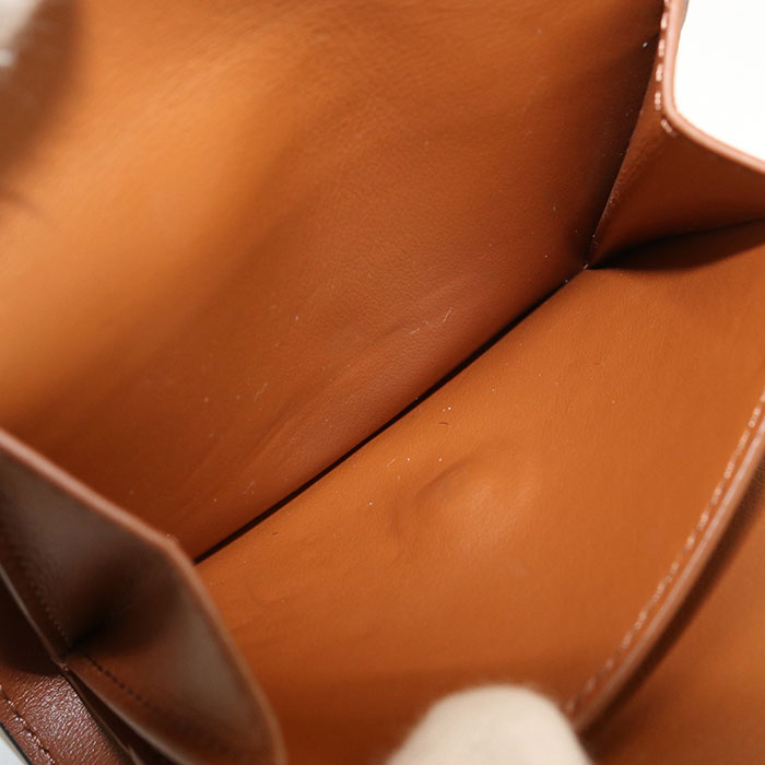 CELINE Triomphe Canvas Small Trifold Wallet in PVC - Brown