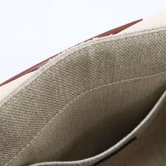 Chloe スモール ウッディ リネン トートバッグ ショルダーバッグ - ベージュ