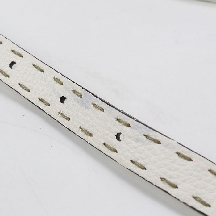 FENDI ピーカブー レザー ハンドバッグ ショルダーバッグ - ホワイト