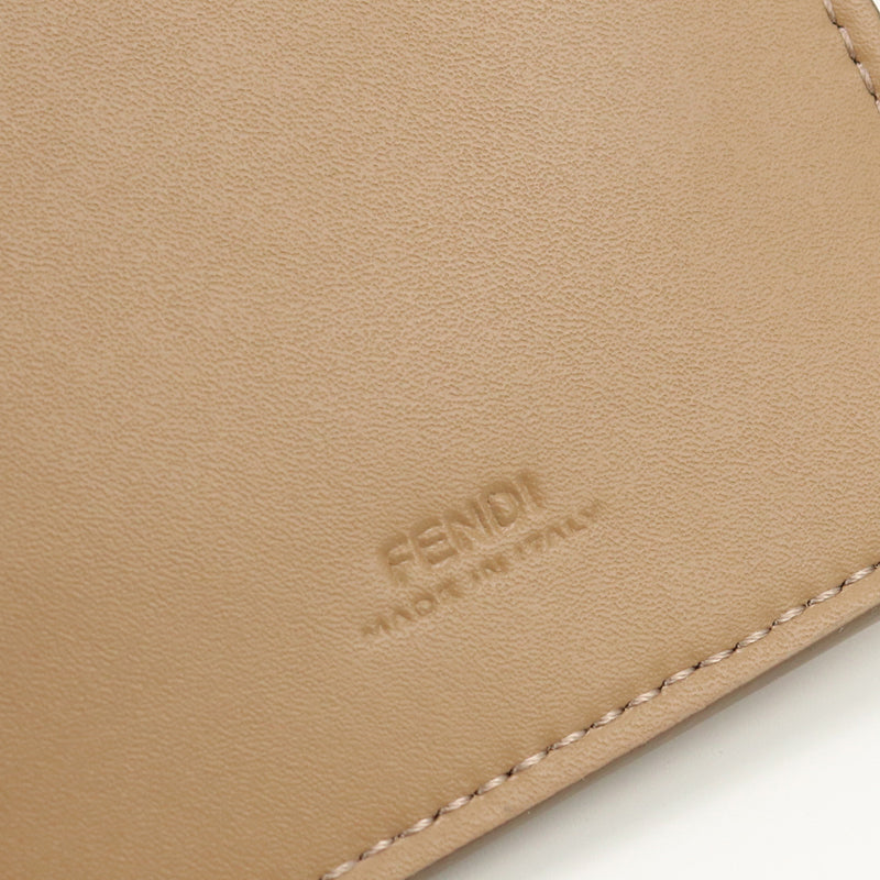 FENDI FF Shearling Pouch Phone Case - Brown