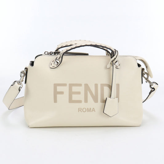FENDI By the Way Medium Hand Bag Leather - Cream