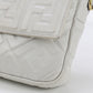 FENDI Baguette Large Leather Hand Bag Shoulder Bag - White