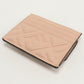 FENDI Baguette Card Case Leather Compact Wallet - Pink Beige