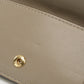 FENDI Baguette Leather Card Case Compact Wallet - Beige