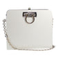 FERRAGAMO Auminum Chain Shoulder Bag - White