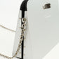 FERRAGAMO Auminum Chain Shoulder Bag - White