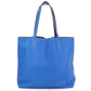 HERMES Double Sens 36 Taurillon Clemence Tote Bag - Blue