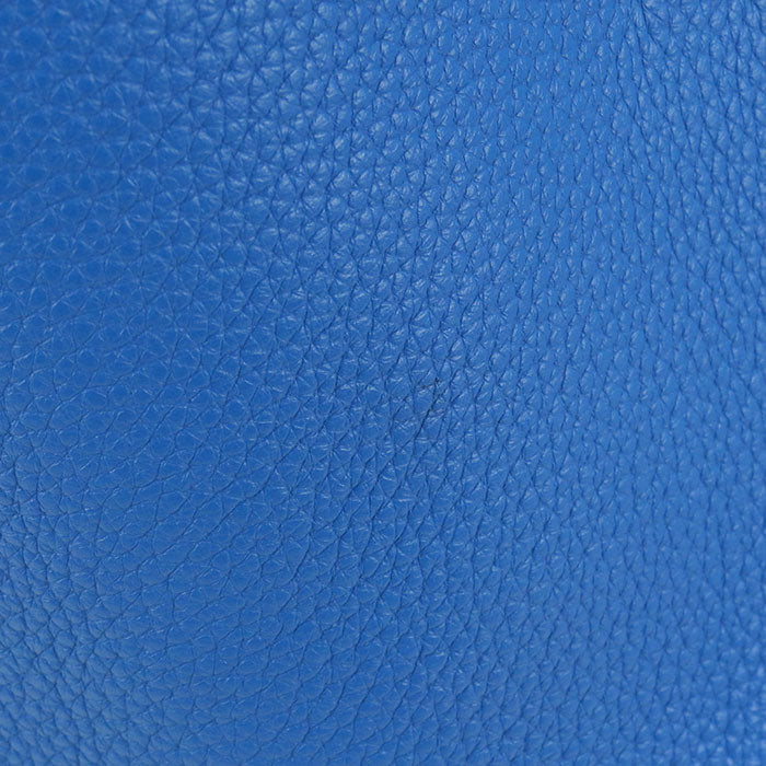 HERMES Double Sens 36 Taurillon Clemence Tote Bag - Blue