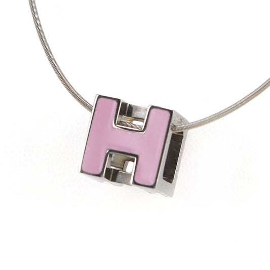 HERMES Cage De Ash H Cube Necklace - Metal