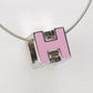 HERMES Cage De Ash H Cube Necklace - Metal