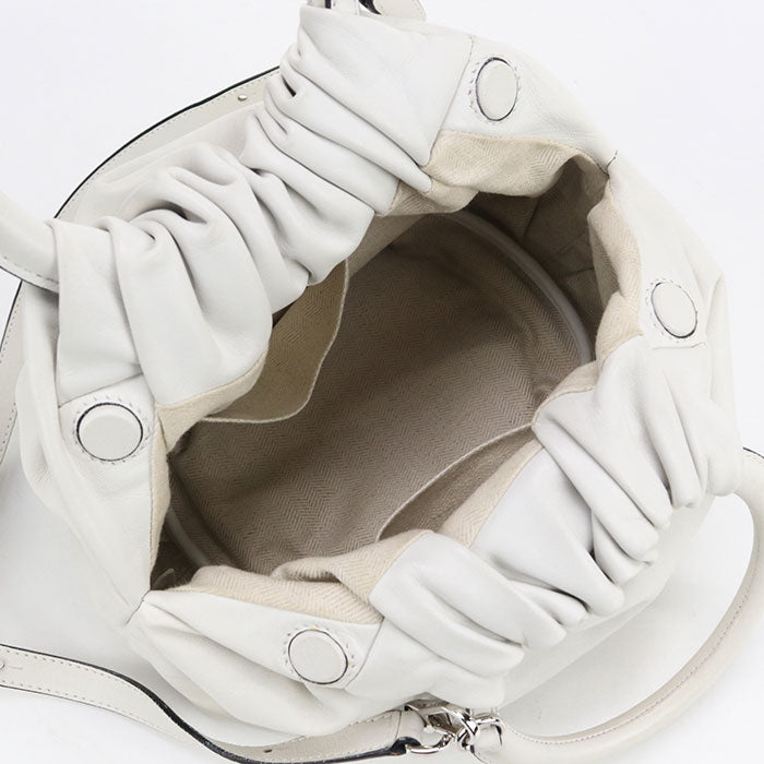 LOEWE レザー ハンドバッグ ショルダーバッグ - ホワイト