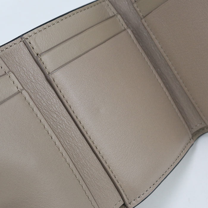 LOEWE アナグラム カーフ 三つ折り財布 コンパクトウォレット
