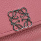 LOEWE Anagram Folded Wallet Calfskin Compact Wallet- Pink