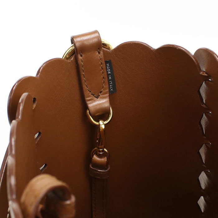 MIUMIU カーフスキン ハンドバッグ ショルダーバッグ - ブラウン