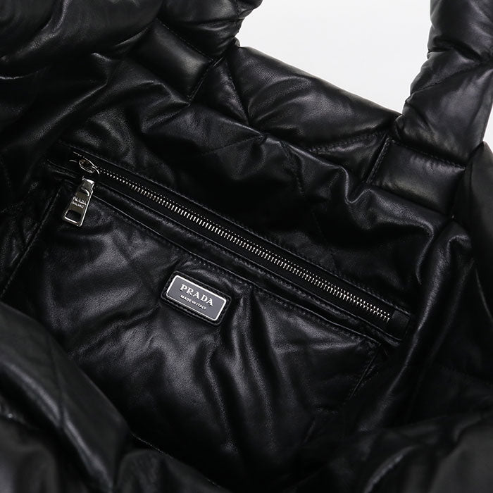 PRADA Leather Tote Bag - Black