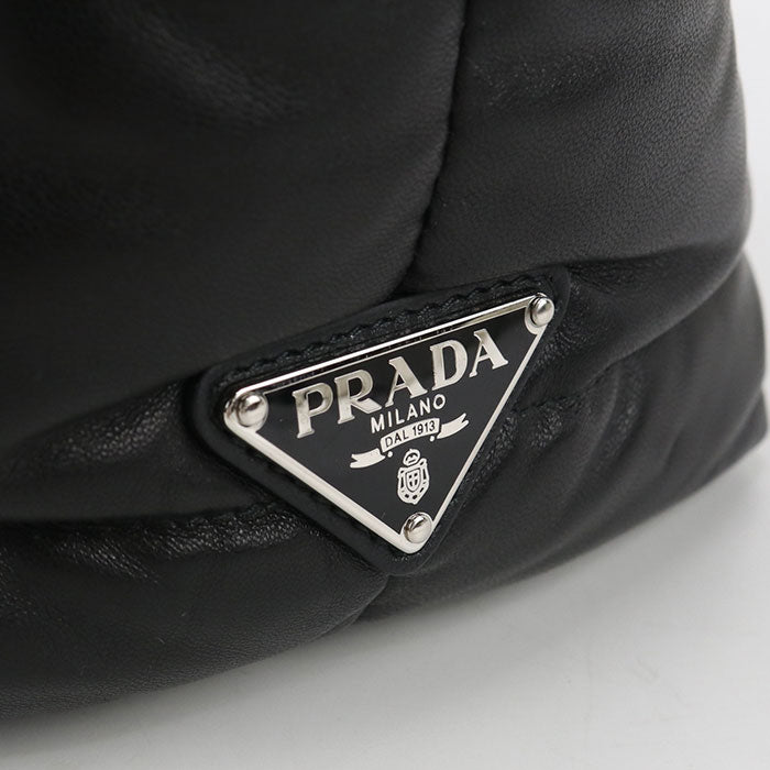 PRADA Leather Tote Bag - Black