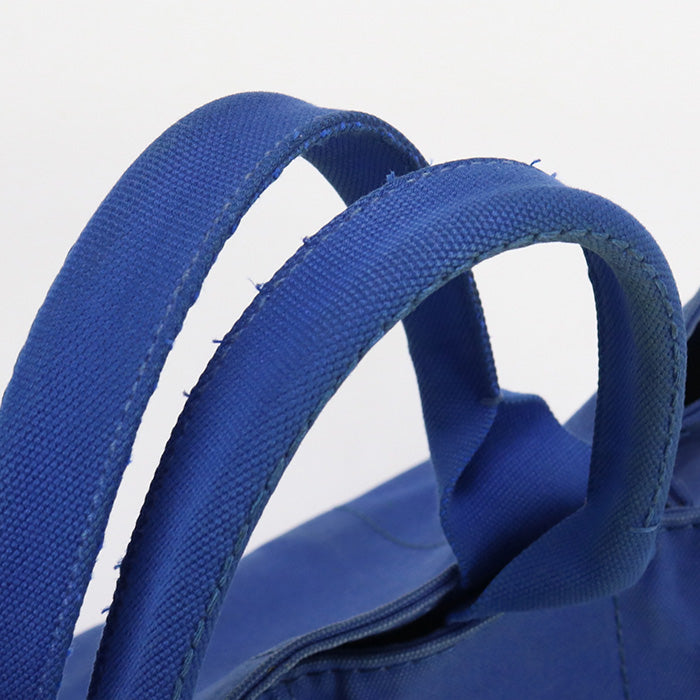 PRADA Canapa Canvas Tote Bag - Blue