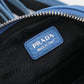PRADA Saffiano Leather Shoulder Bag - Blue