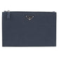 PRADA Saffiano Leather Clutch Bag - Black