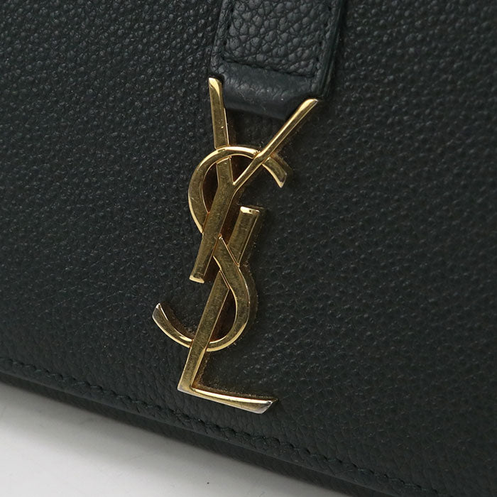 SAINT LAURENT レザー 長財布 ロングウォレット - グリーン