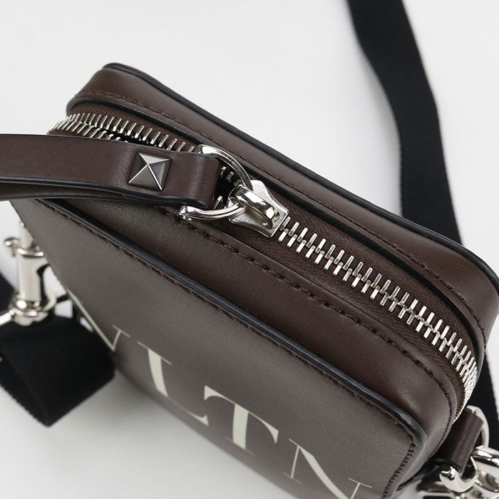 Valentino カーフスキン ショルダーバッグ - ブラウン